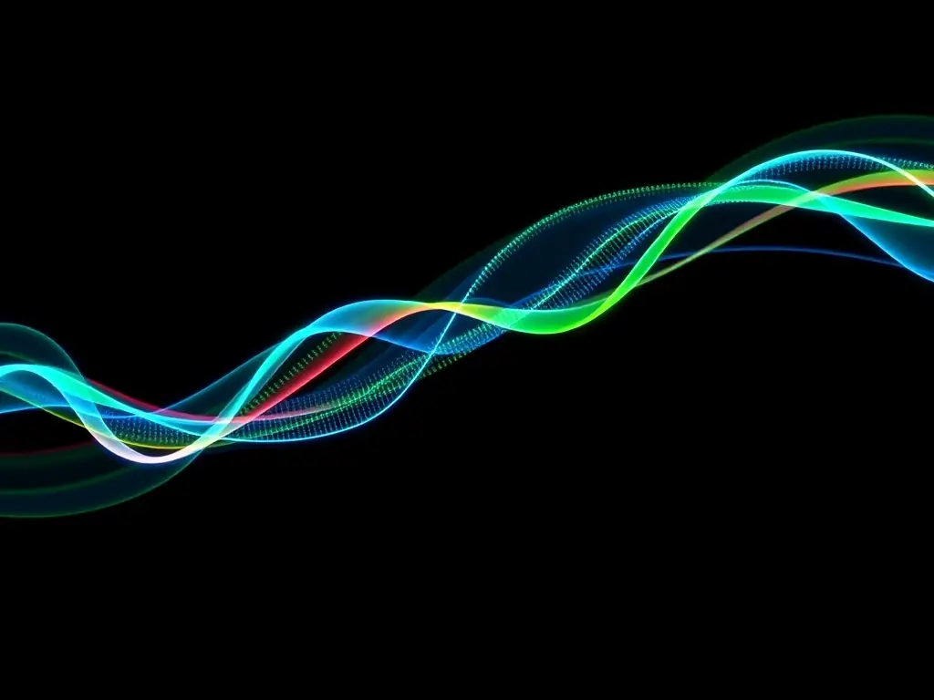 A visual representation of data packets flowing smoothly and efficiently through a network, showcasing the optimized throughput of TCP M-Adaptive.